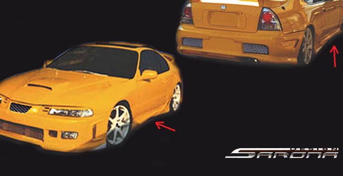 Custom Honda Prelude  Coupe Side Skirts (1992 - 1996) - $450.00 (Part #HD-008-SS)
